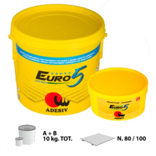 Реактивный двухкомпонентный полиуретановый клей для паркета Adesiv Euro 5 10кг