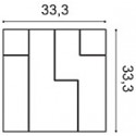 Стеновая панель Orac Decor W102 CUBI  333 x 333 x 25