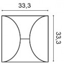 Стеновая панель Orac Decor W107 CIRCLE  333 x 333 x 29